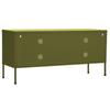 TV Stand Cabinet, Olive, 105X35X50 Cm, Steel