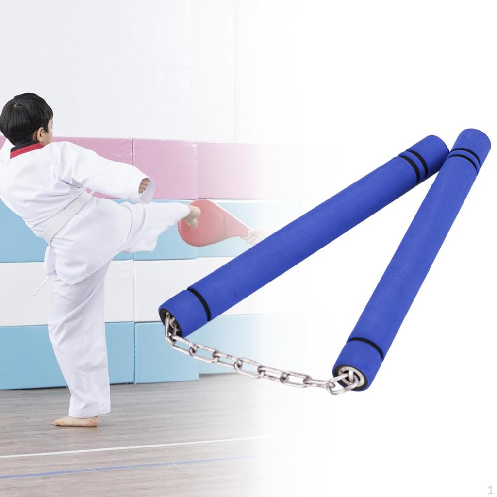 Pěnové tréninkové nunchaku Hračky Měkký nástroj pro děti Dospělé Profesionály Kung Fu Červené