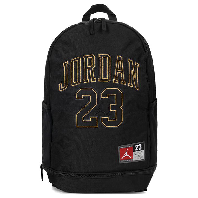 Jordan Fashion Casual Versatile Polyester Backpack Regular Unisex Couple Unisex backpack Black JD2443007AD-001 Black