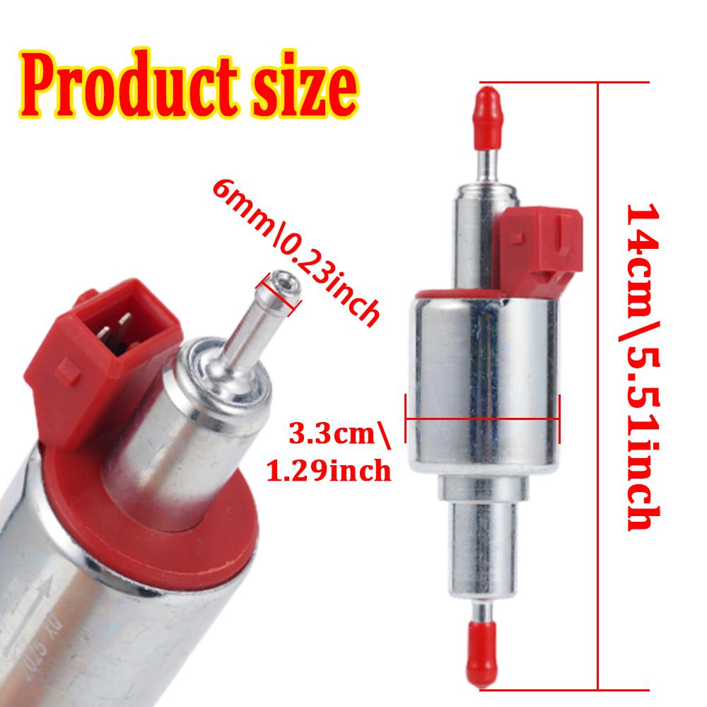 Universal 12V 22ml Diesel Fuel Pump for Webasto Eberspacher Air Heater, Parking Heater Fuel Feed Pump 12V Diesel Transfer Pump