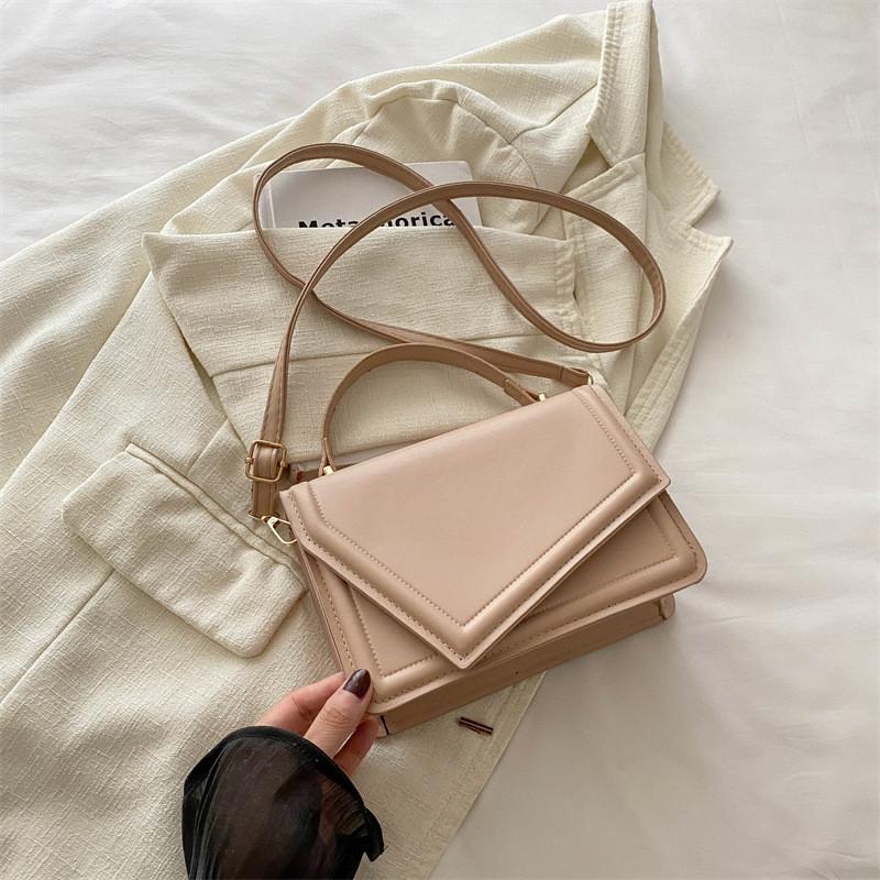 Trendy Retro Handheld And Crossbody Square Bag With Soft Pu Material For Everyday Use