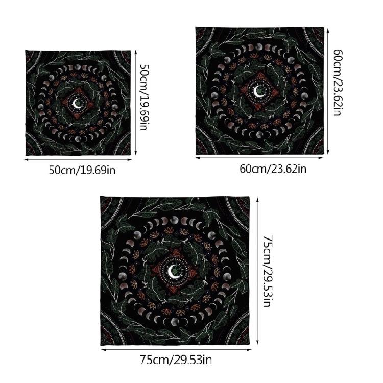 Moon Phases Tarot Card Tablecloth Altars Cloth Astrologys Divinations Tapestry