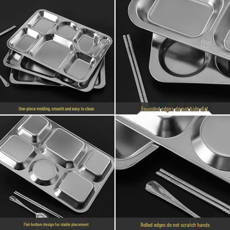 Huihuang 304 Edelstahl Unterteilter Speiseteller