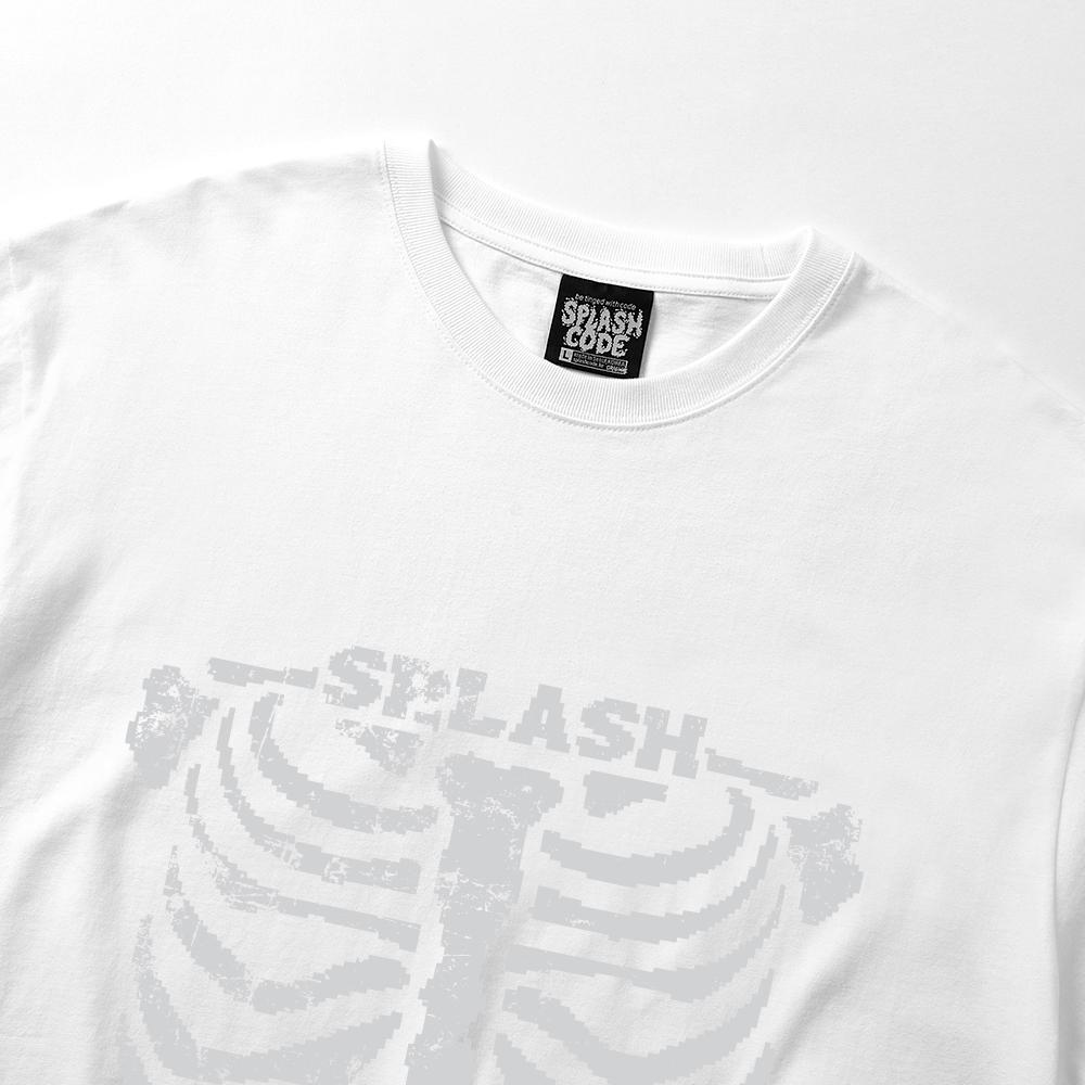 Seupeullaesikodeu Long Sleeve White - Skeleton