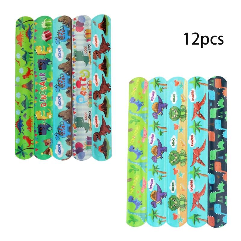 PVC Slap Bracelets Cute Animal Capybara Dinosaur Bees Kids Birthday Party Favors Christmas Souvenir Halloween Decorations Gift