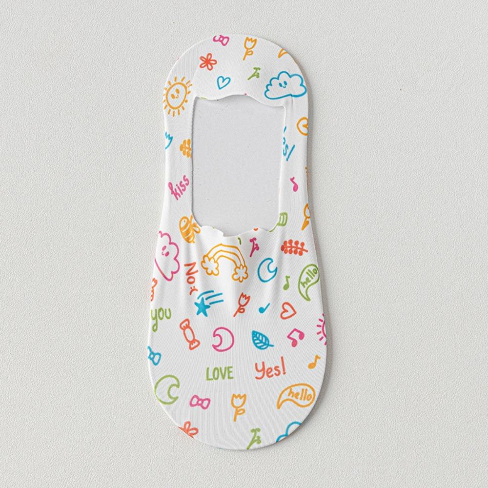 Дышащие летние носки из ледяного шелка, противоскользящие, невидимые, для повседневной носки и спорта A