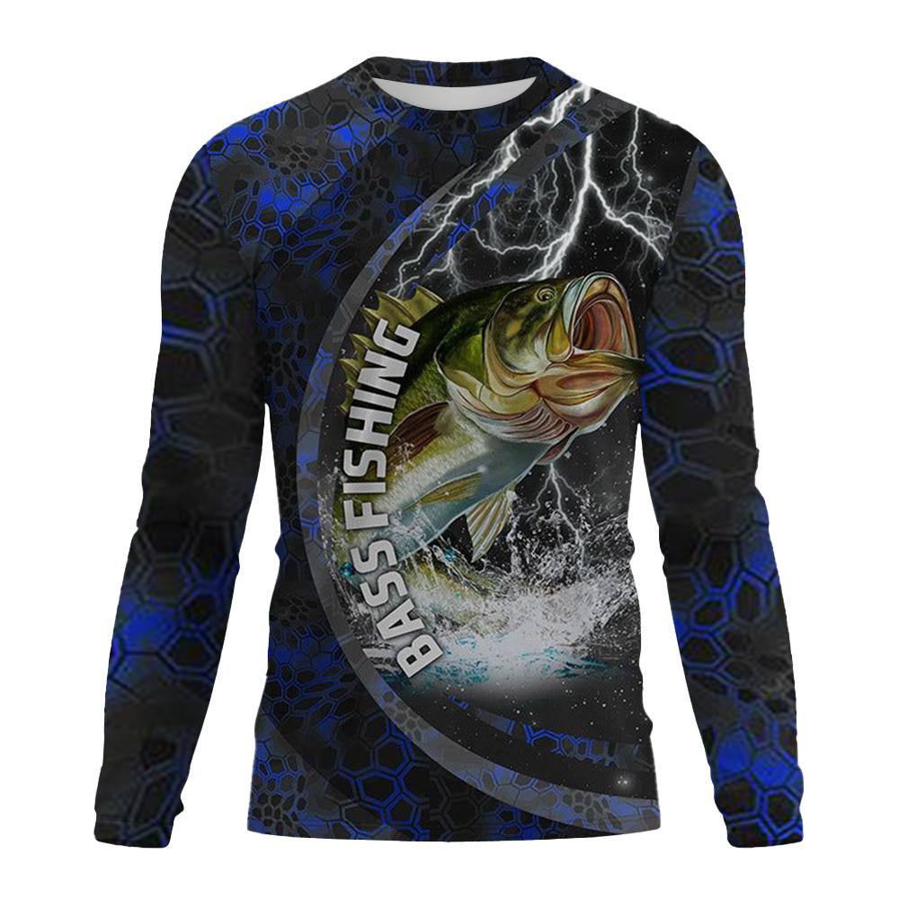 Outdoor Angeln T-Shirt Stil Lässig Digital Fisch 3D Druck T-Shirt Herren T-Shirt Kurz Frühling und Herbst O-Ausschnitt T-Shirt