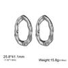 Cazador Geometric Stud Earrings Uneven Oval Earrings Waterproof Stainless Steel Jewelry for Women 2026 Trend Gifts Wholesale