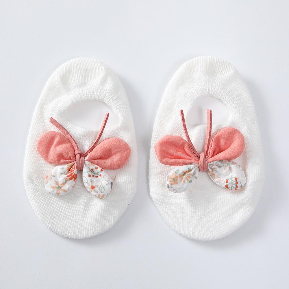 New Little Flower Butterfly Baby Socks Spanish English Style Baby Socks INS Princess Socks Boat Socks Floor Socks