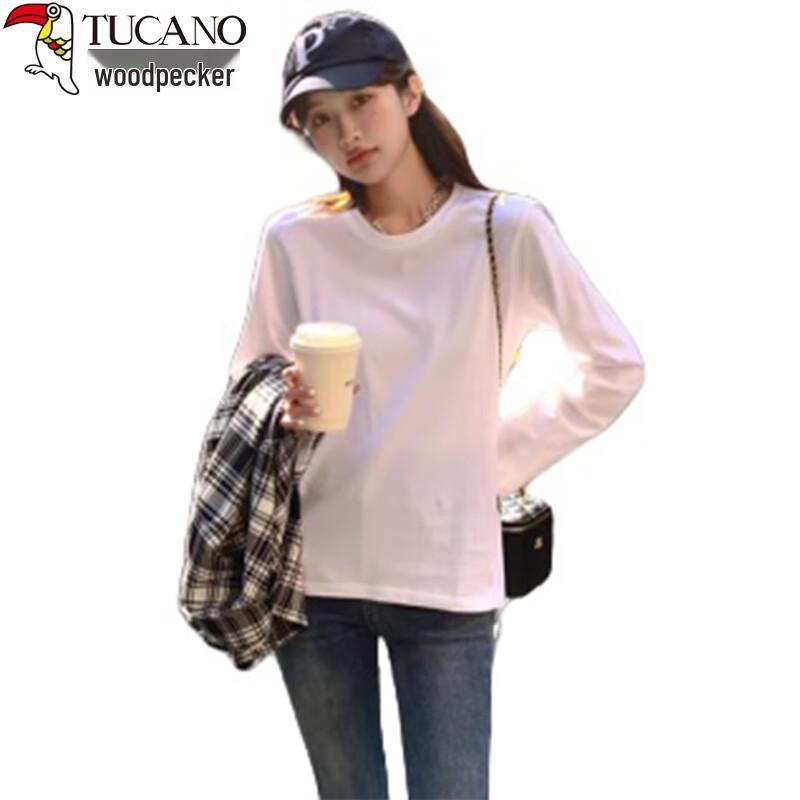 Woodpecker Women s Solid Long Sleeve T-Shirt 2XL