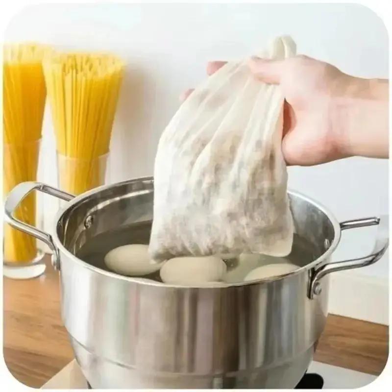 1 Pcs Cotton Cloth Filter Bag Tea Bag Halogen Package Traditional Chinese Medicine Decoction Bags Seasoning Separation Bags