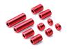 Tamiya Mini 4WD Special Edition Aluminum Spacer Set 2 of Red 95388 (12/6.7/6/3/1.5mm, each) - -