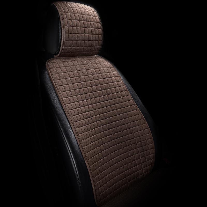 Universal Fiber Linen Car Seat Cushion - Five-Seat, Small Waist, Four Seasons Pad