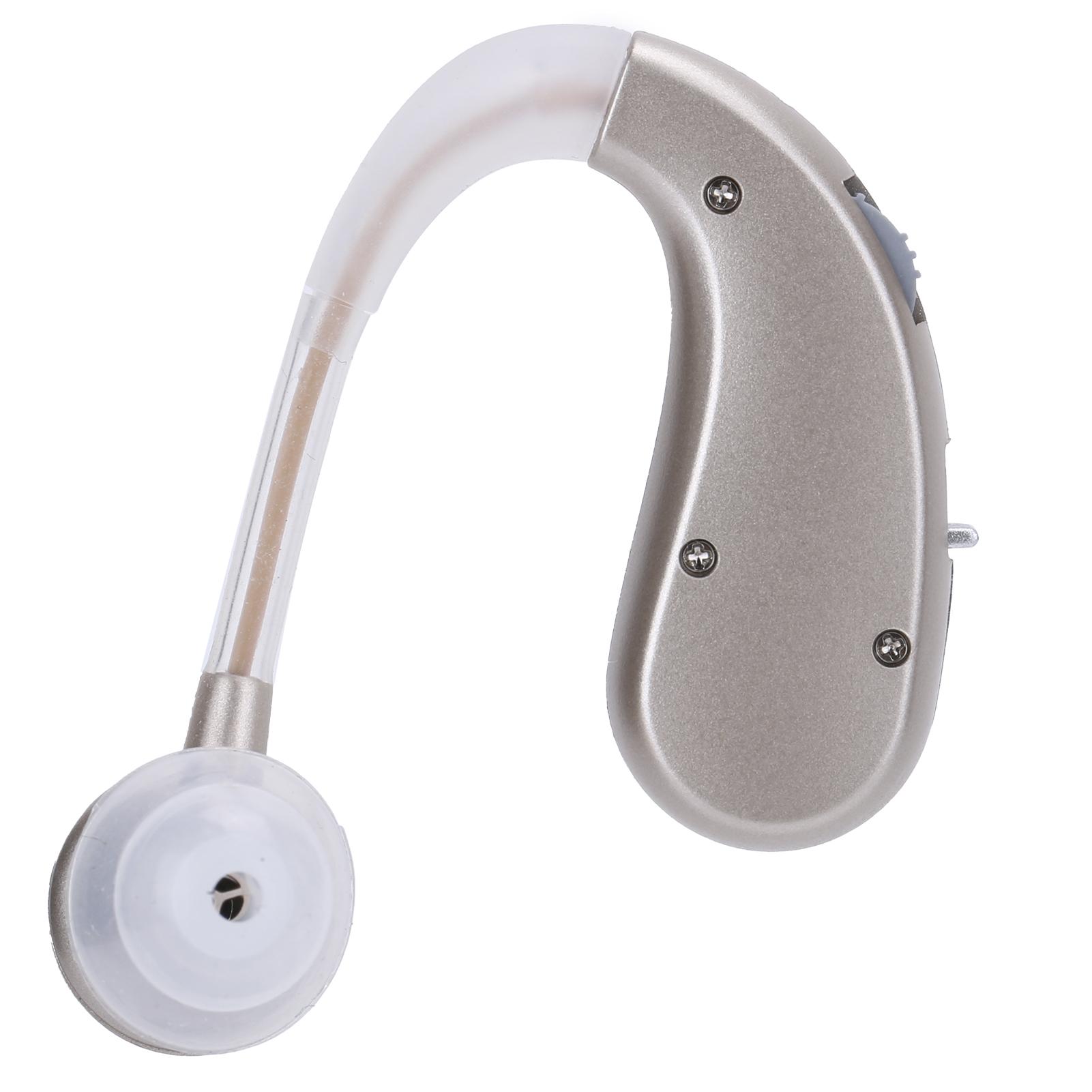 

20P перезаряжаемый слуховой аппарат за ухом, гарнитура, усилитель звука для ушей, ABS(Серебряный ) серебряный