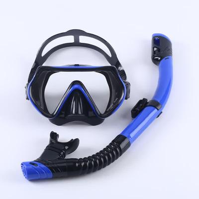 Silicone Diving Mask and Full Dry Snorkel Set