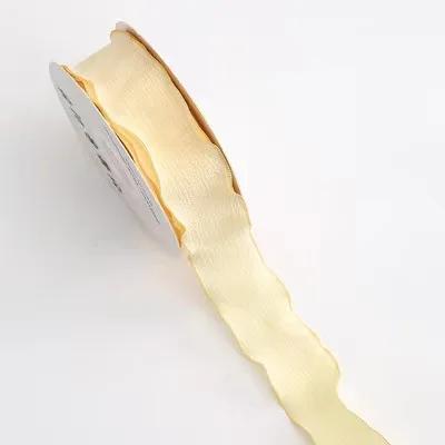 

10 Meters Handmade Frayed Edged Chiffon Silk Ribbons DIY Wedding Invitation Wrapping Bouquets Gift Packaging Party Decorations 2.5cm хакі