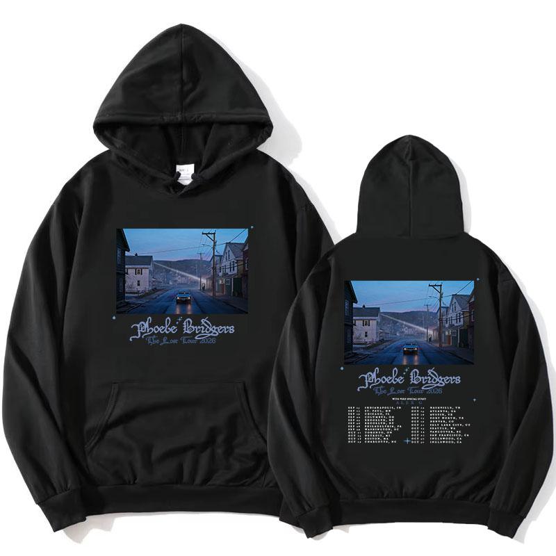 Phoebe Bridgers The Lost Tour 2026 Hoodies Fleece Long Sleeve Hooded Sweatshirt Casual Pocket Design Graphic Merch Pullovers