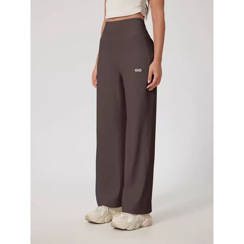 Oiob Casual Sports Pants Female All Year Round Loose High Waist Loose Pants Yoga Fitness Drape Quick-Drying Straight-leg Long Pants