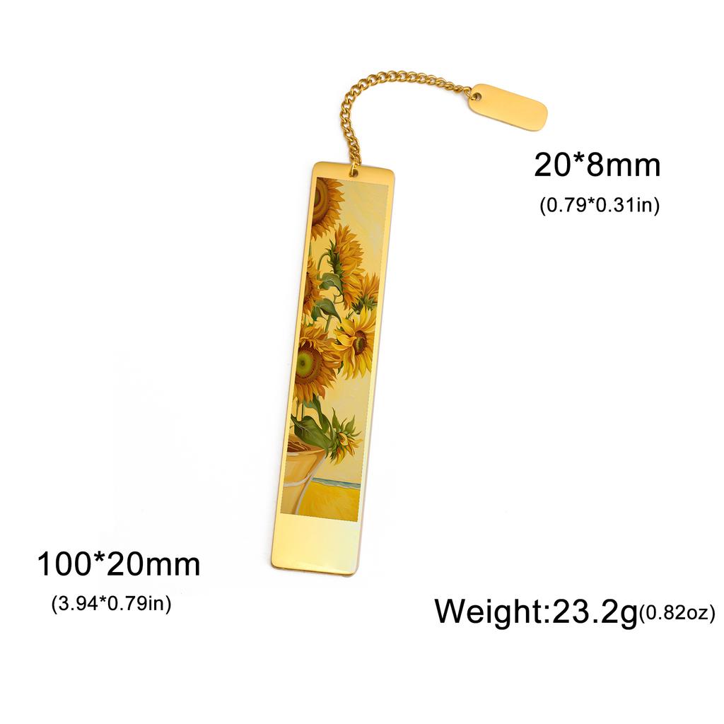 Exquisite Flower Star Sky Metal Bookmark Stainless Steel Jesus Bookmark Reading Accessory Study Stationery Valentine's Day Gifts