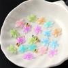50/100 Stück Gemischte Lilienblüten Stahlkugel Nail Art Charms 3D Nageldekoration Weiches Harzmaterial DIY Maniküre Zubehör