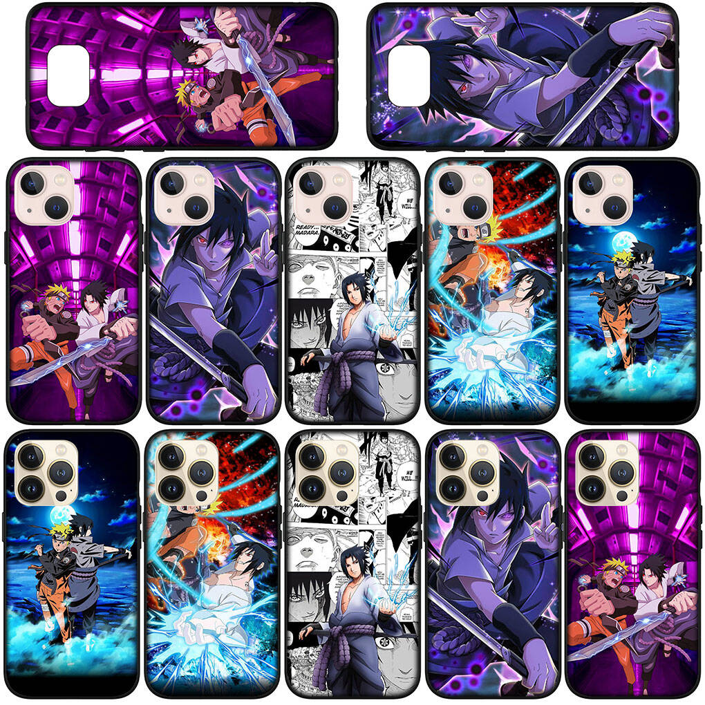 Phone Case for iPhone 17 15 16 Plus Redmi Note 14 12 11 13 Pro Max Huawei P30 P20 Lite OPPO A60 A40 A80 A38 A54 A17 Sasuke Uchiha Cute Narutos Cover