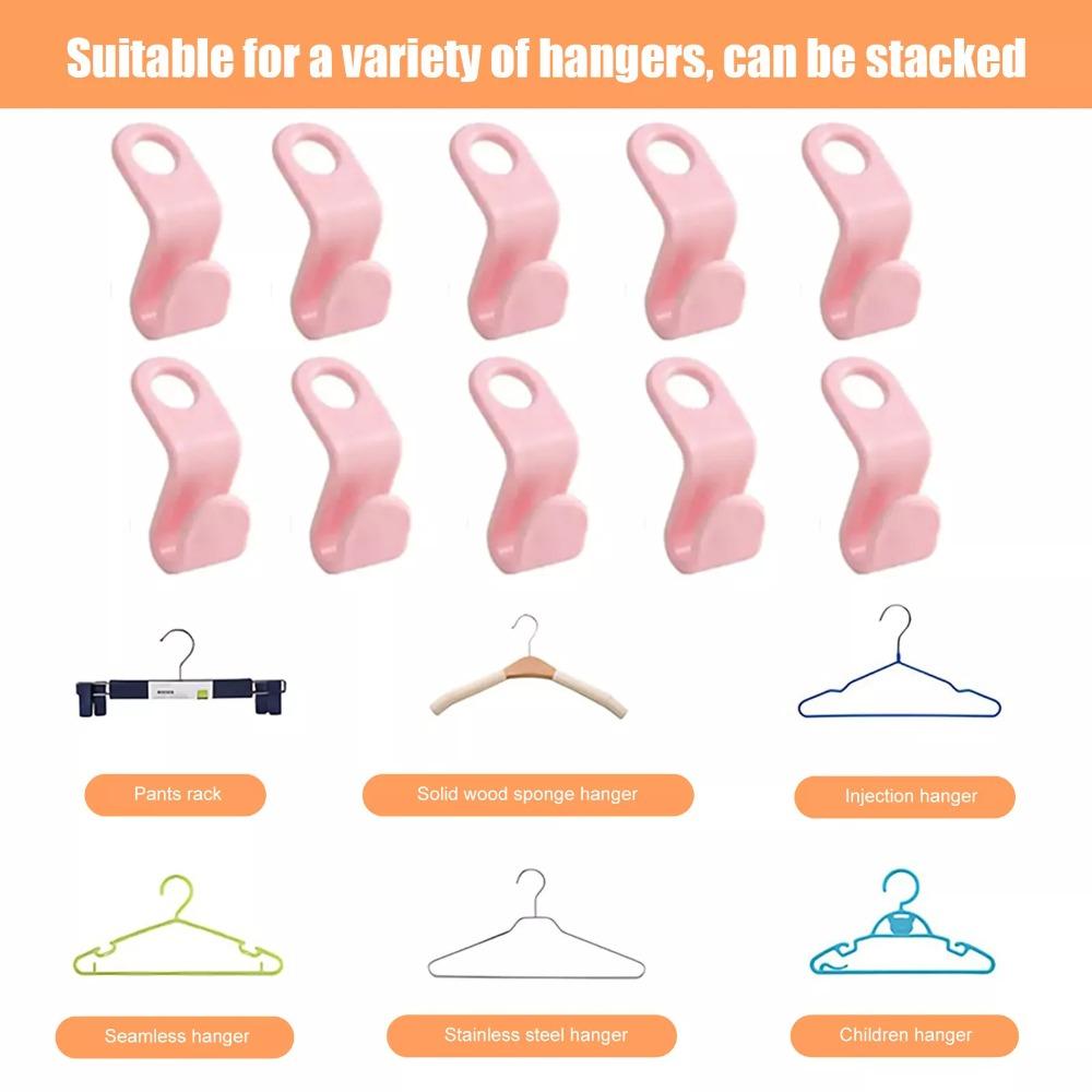 10/30/60Pcs Multi-function Clothes Hanger Mini Clothes Hanger Connector Hooks
