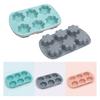 6-Cavity Flower Silicone Mold Non-stick Food Grade Easy Release DIY Candy Pudding Chocolate Fondant Cookies Jelly Baking Mold