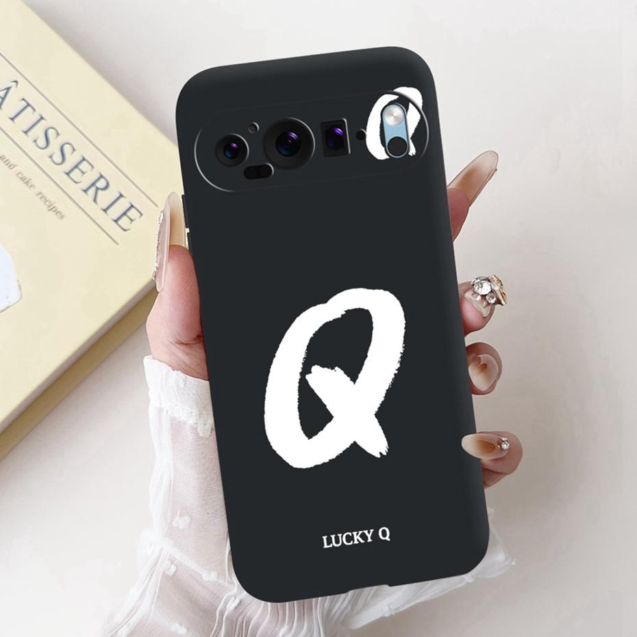 New Fashion Letter Phone Case For Google Pixel 9 Pro 9A Soft Silicone Shockproof Cover For Google Pixel9 9A 9Pro Cases Bumpers