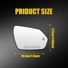 Passenger Side Mirror Glass For Hyundai Elantra -2025, Heated And Blind Spot