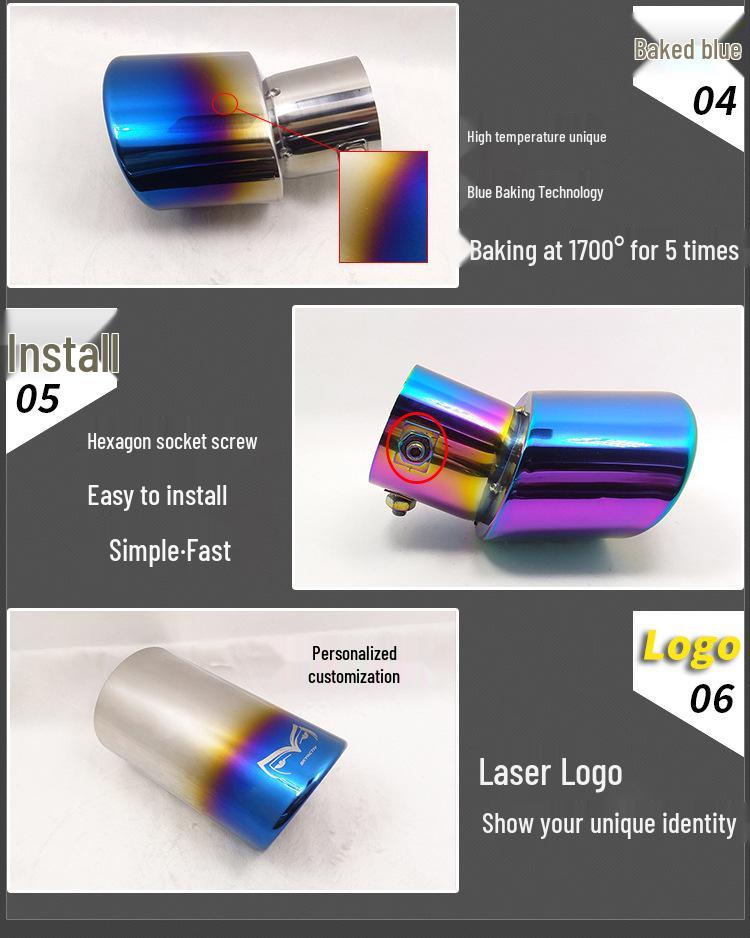 Pasuje na 16 modelů: Prius, Jingke, Corolla, Ruifang CROSS, Cruze - Koncový výfukový díl.