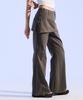 Moa Wrap Up Flare Trousers (Deep Olive)