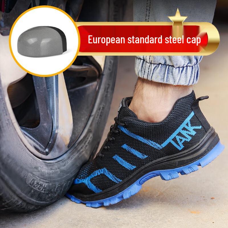Longchan Unisex Steel Toe Breathable Safety Work Shoes