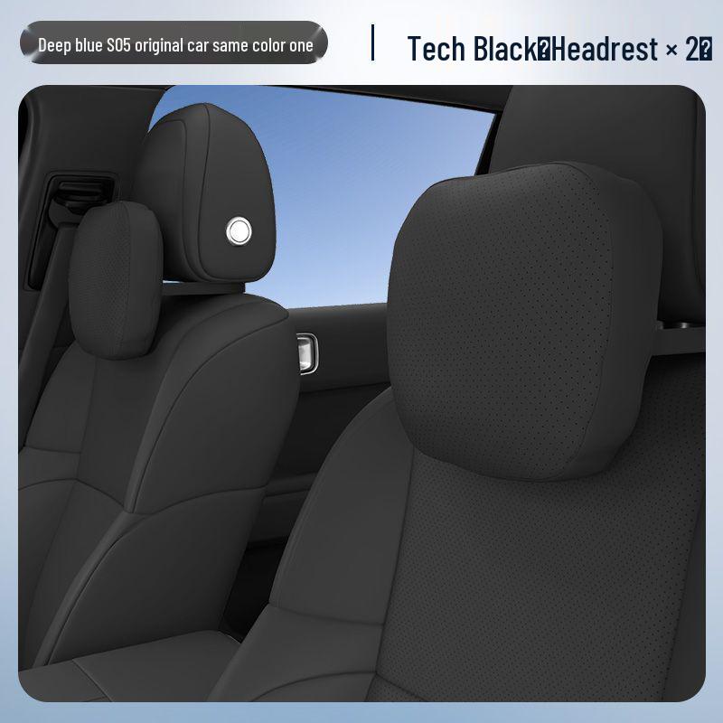 Deep Blue S05 Headrest: Lumbar & Neck Support Pillow for Car Interiors