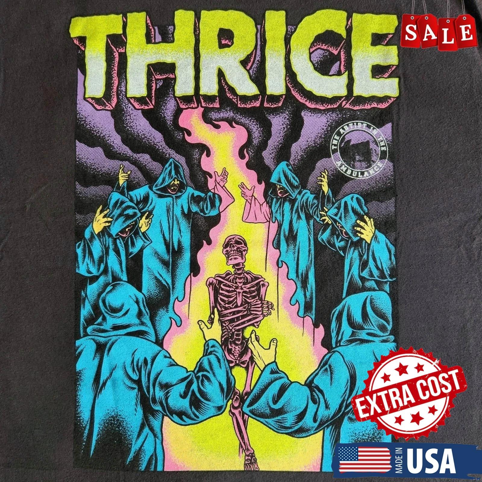 New Rare Thrice band Gift For Fans Black S-235XL T-Shirt NT150 FREE SHIPPING 4XL