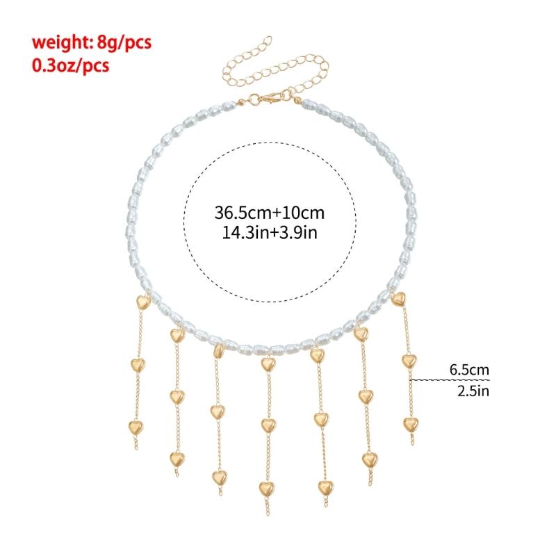 Sophisticated Baroque Styles Pearls Necklace Featuring Long Tassels Jewelry Accessory for Elegant and Graceful Look