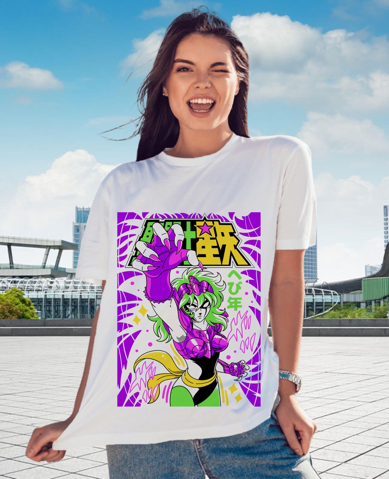 

Andromeda Shun T-Shirt Mens Womens Tees Top saint Seiya,Ikki,Sienna,Nero,Cosmo,Anime Shirt gift S