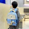 Children's Cartoon Color Block Small Backpack Kindergarten Schoolbag