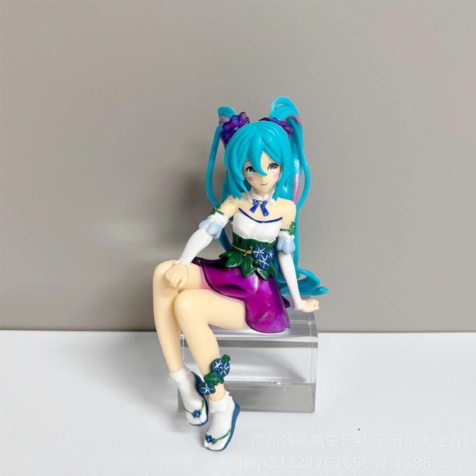 New Anime Figure Hatsune Miku Morning Glory Fairy Noodle Stopper Miku Action Figure PVC Collection Model Ornament Toys Gifts