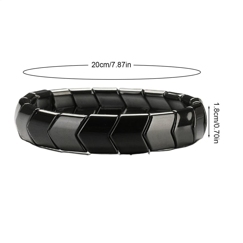 Hämatit Armband Herren Natürliche Mode Accessoires Beruhigender Schmuck Armband für Herren Väter Arbeit Büro Studium Tägliche Sportarten
