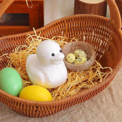 Artificial Duck and Bird Nest Egg DIY Craft Desktop Ornament Multifunctional for Children