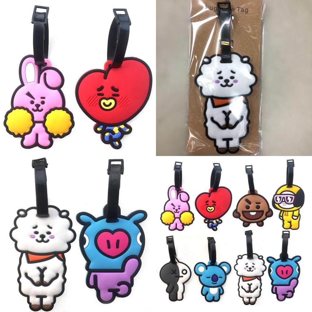 Kpop Boys Bangtan Bts Bt21 Tata Chimmy Cooky Rj Koya Mang Shooky Tag Luggage