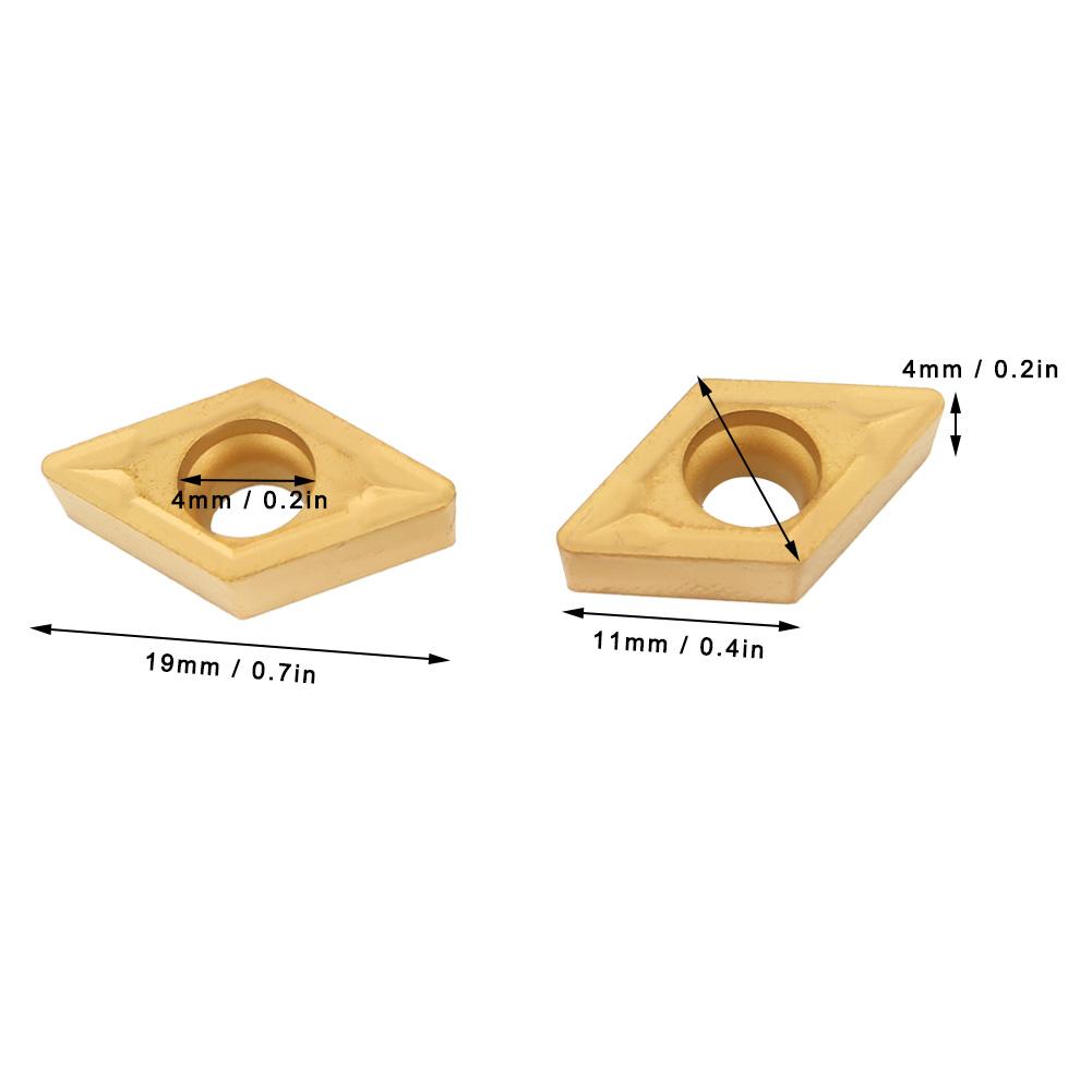 DCMT11T308 DCMT32.51 Carbide Inserts Blades Lathe Cutter Turning Tool for Steel Processing