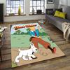 The Adventures of Tintins Design Area Rug Personalized Name- Non-Slip, Soft & Cozy Floor Mat for Living Room, Office - Indoor/Outdoor Carpet