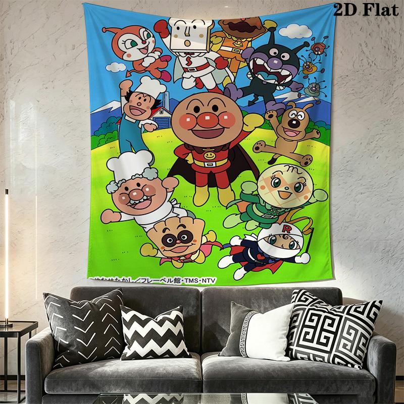 Anpanman Pattern Home Decor Tapestry, Wall Hanging, Decorative RV Wall Cloth.SGT0917434