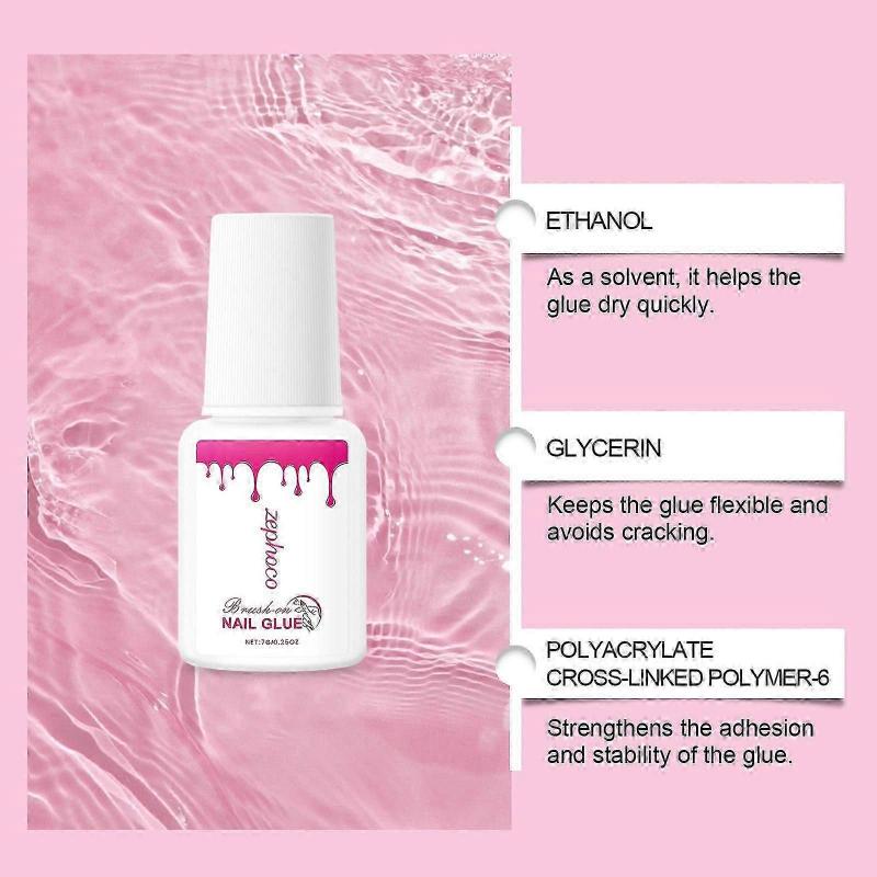 Fast-Drying Nail Glue for Long-Lasting, Flawless Nail Art  Easy to Use, Portable, Professional-Grade Bonding for All Designs