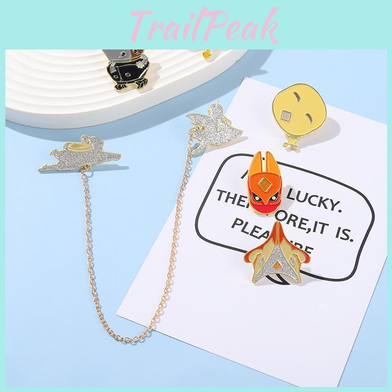 Unique Cartoon Style Brooch Charming Alloy Badge Dwarf Crab Mask Pin Unisex