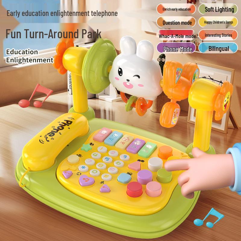 Bilingual Interactive Educational Toy Phone: Engaging Lights, Music, and Stories for Kids
