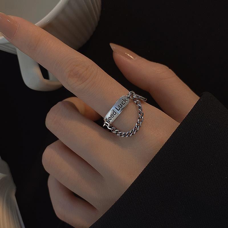 Smiley Ring Smiling Personality Niche ins Tide Fashion Cold Style Male and Female Couples Hip Hop Ring Jewelry