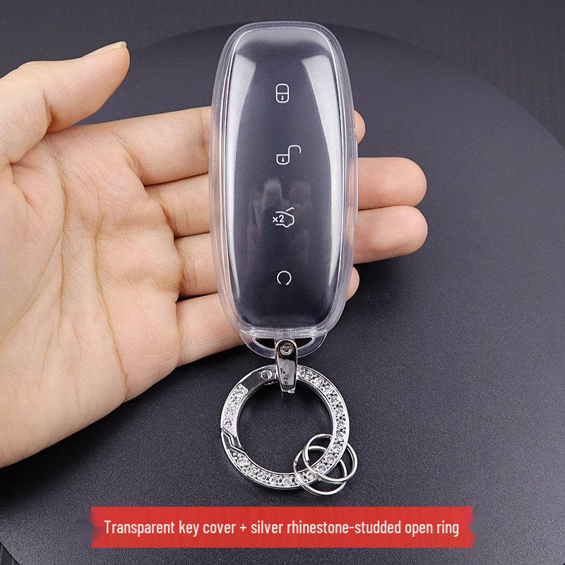 Denza D9/N7/N8 Transparent Car Key Cover with Full Coverage
