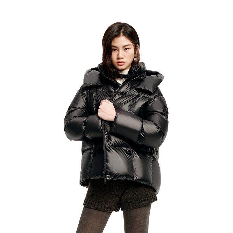 Ailaiyi Star Ring Women's Hooded Short Goose Down Jacket